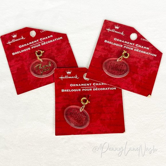 Hallmark Accessories - NWT Hallmark Keepsake Ornament Charms Lot of 3